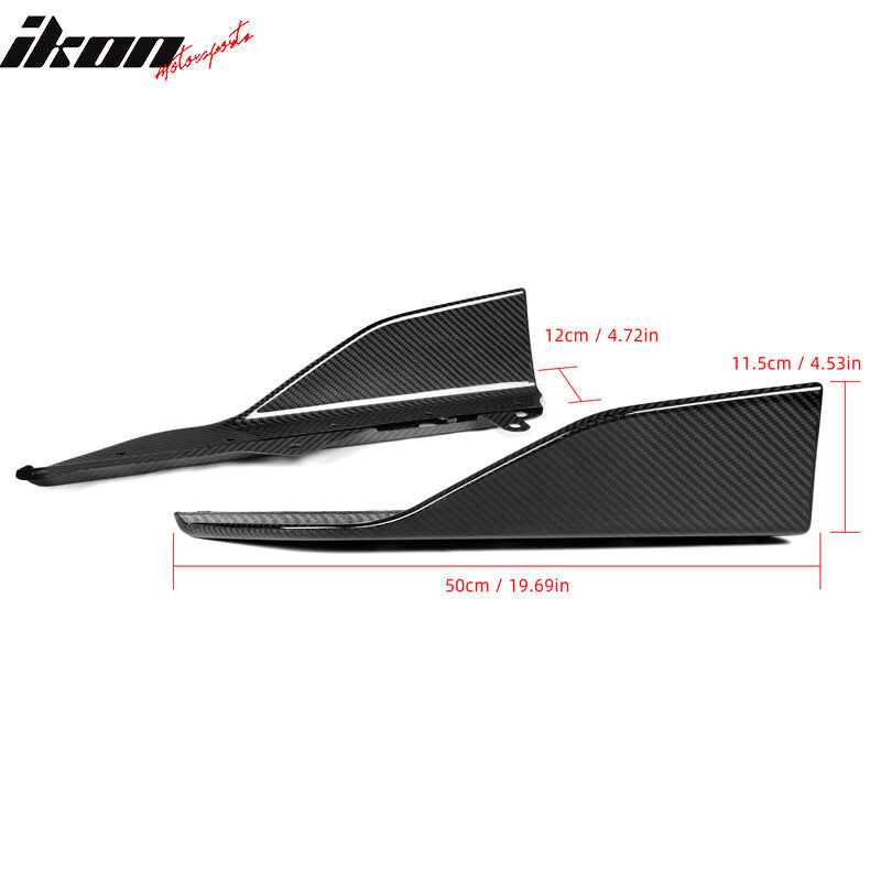 2022-2025 BMW 2-Series G42 M-Performance Style Dry Carbon Fiber Side Skirts
