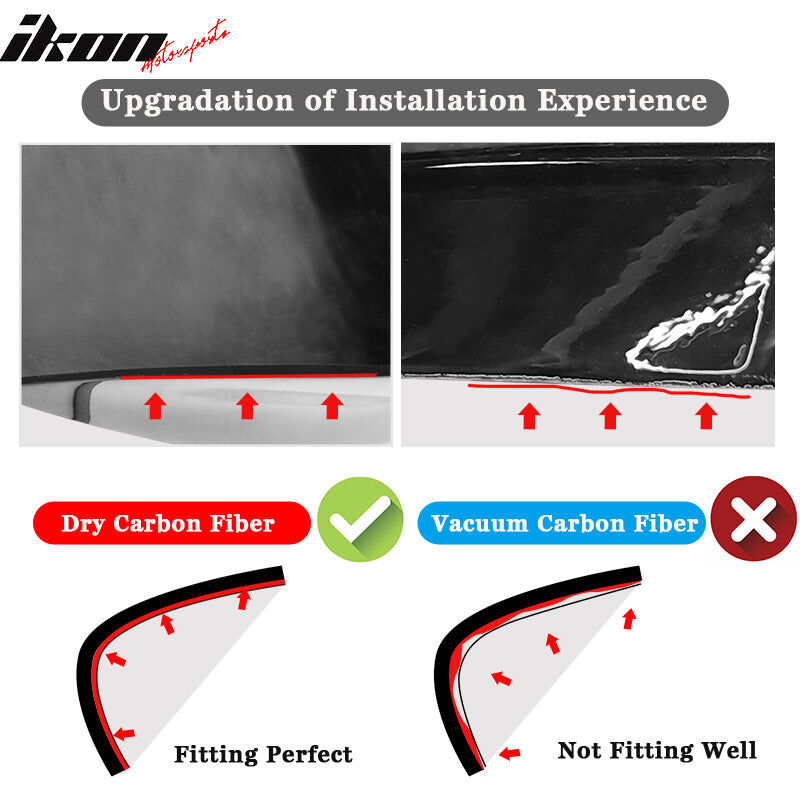 2022-2025 BMW 2-Series G42 M-Performance Style Dry Carbon Fiber Side Skirts