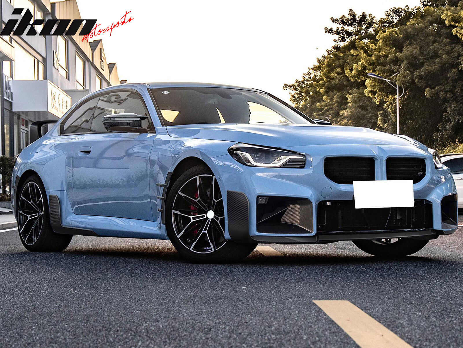 2023-2025 BMW 2-Series M2 G87 M-Performance Style Carbon Fiber Side Skirts