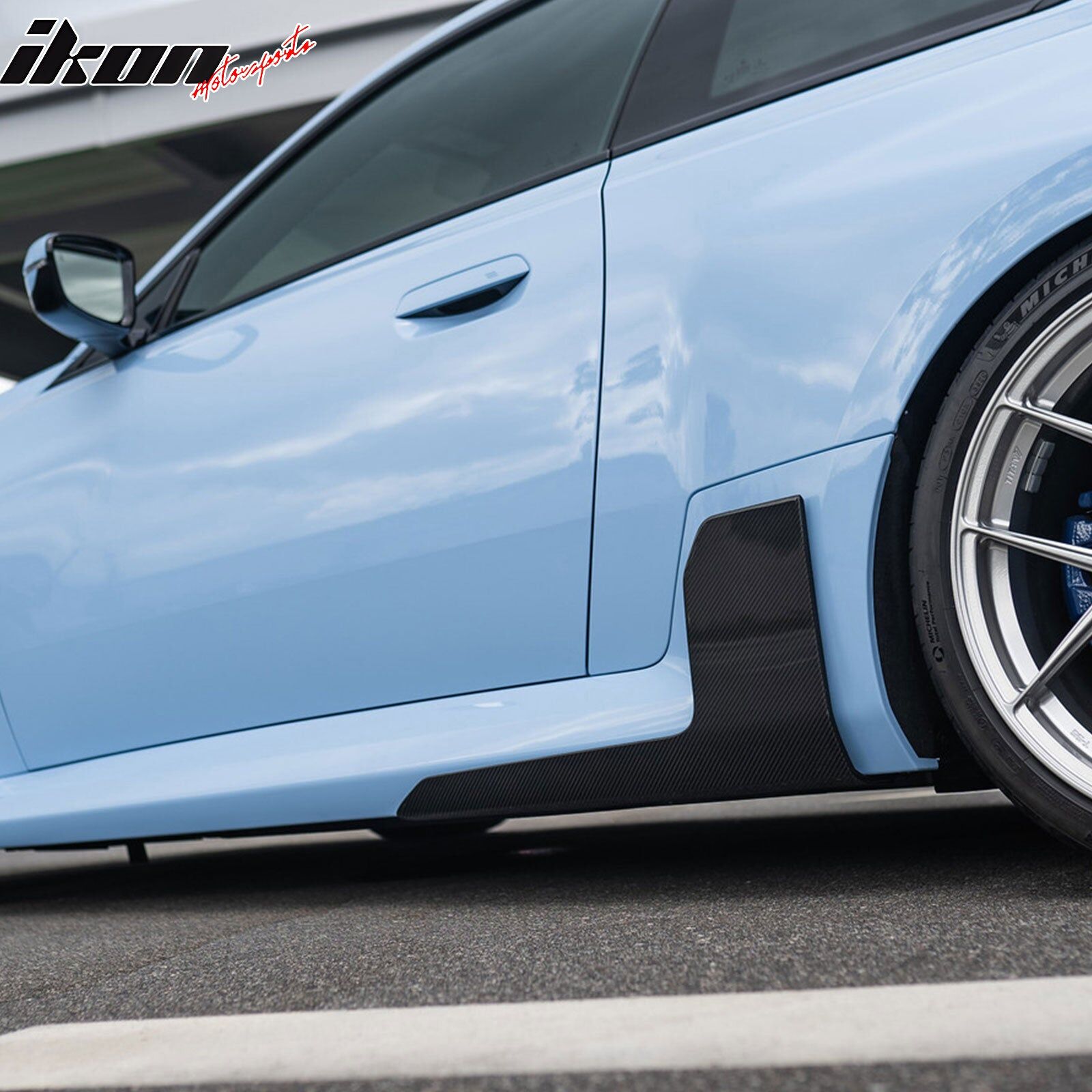 2023-2025 BMW 2-Series M2 G87 M-Performance Style Carbon Fiber Side Skirts