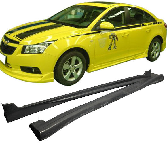 2011-2012 Chevy Cruze Side Skirt Type-1 Poly-Urethane - BLS-CCRUZ10T1-PU