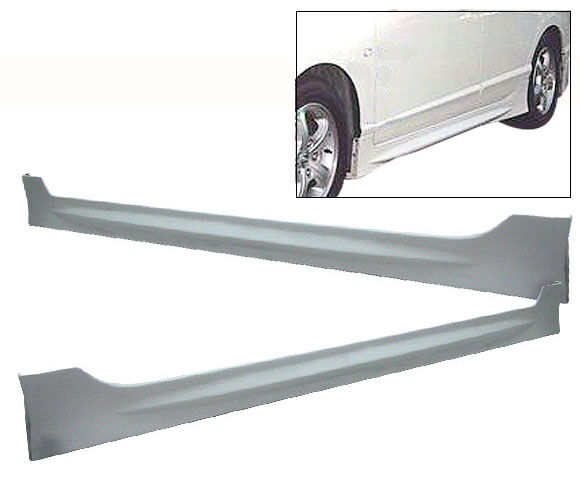 2006-2009 Honda Civic 4DR Side Skirt J-Style Poly-Urethane - BLS-HC064J-PU