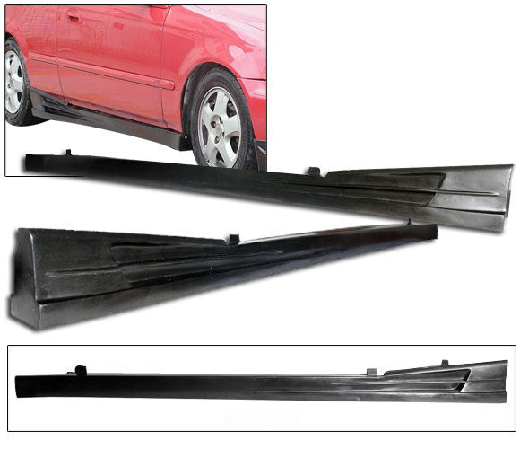 1996-2000 Honda Civic 3DR Side Skirt JDM Poly-Urethane - BLS-HC96-PU