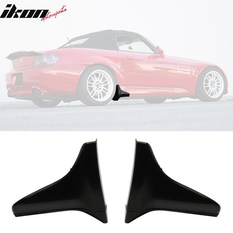 2000-2009 Honda S2000 OEM Style Side Skirt Guard Strakes Black