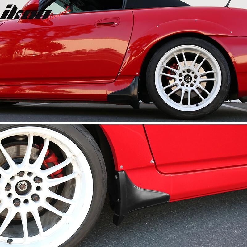 2000-2009 Honda S2000 OEM Style Side Skirt Guard Strakes Black