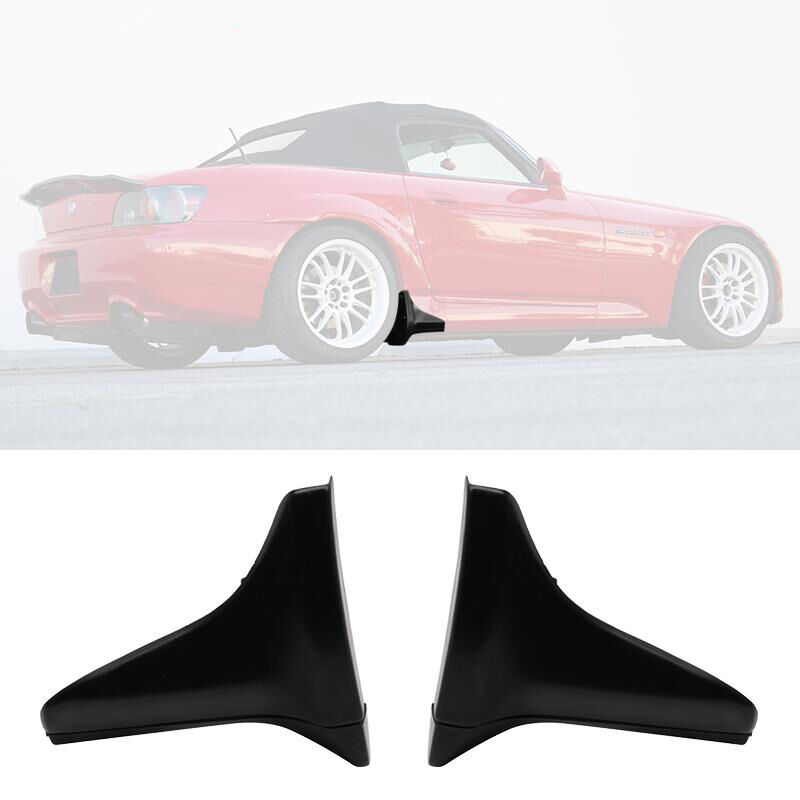 2000-2009 Honda S2000 OEM Style Side Skirt Guard Strakes Black - BLS-HS004P-PU