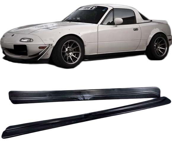 1990-1997 Mazda Miata Side Skirt Feed Style Poly-Urethane - BLS-MMT90FD-PU