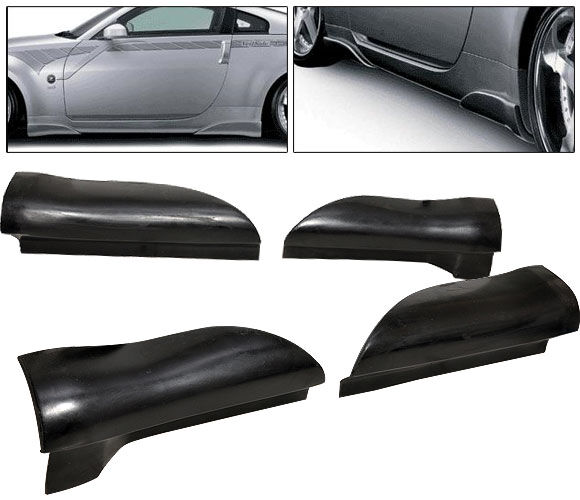 2003-2008 Nissan 350z Side Skirt Poly-Urethane 4pcs - BLS-N350Z-PU
