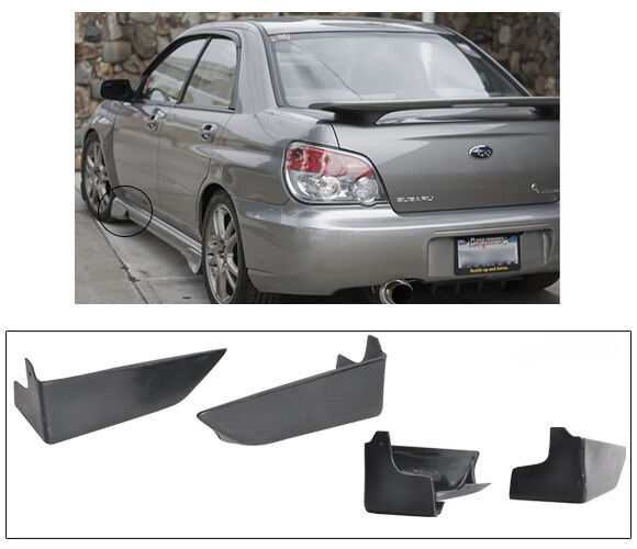 2002-2007 Subaru Impreza Front Side Strake Poly-Urethane 2pcs - BLS-SI02FSK-PU