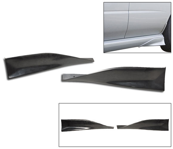 2002-2007 Subaru Impreza Side Skirt Poly-Urethane 2pcs - BLS-SI02SK-PU