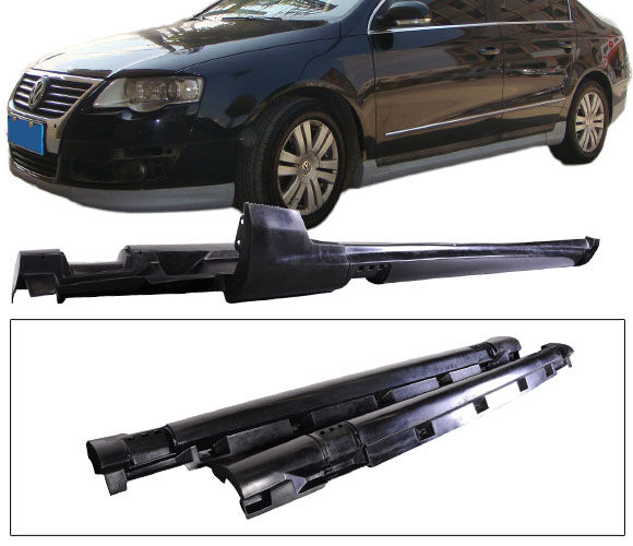 2006-2010 VW Passat Side Skirt R-Line Style Poly-Urethane - BLS-VP06R-PU