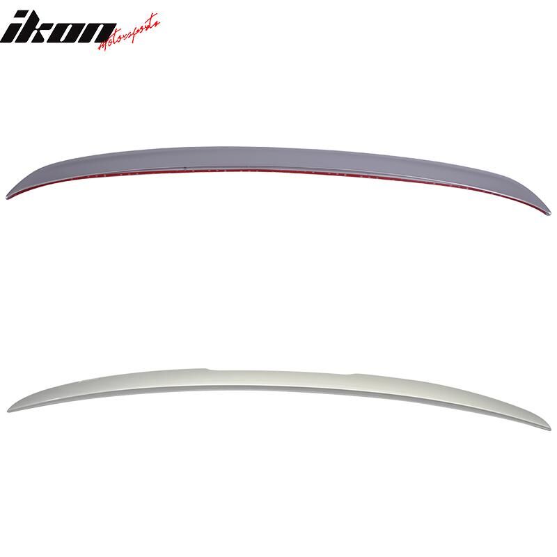 2004-2010 BMW 5-Series E60 4DR Sedan Titanium Trunk + Roof Spoiler/Wing Combo 2PC Silver