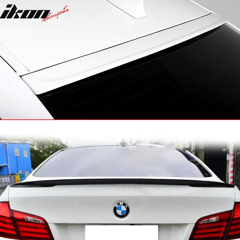 2011-2016 BMW 5-Series F10 4DR Sedan Performance Trunk Spoiler + 3D Roof Wing Combo
