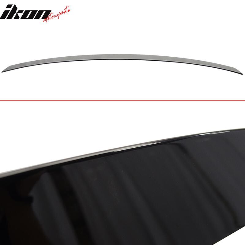 2008-2014 Mercedes Benz C-Class W204 Sedan Trunk + Roof Spoiler/Wing Combo 2PC Black #040