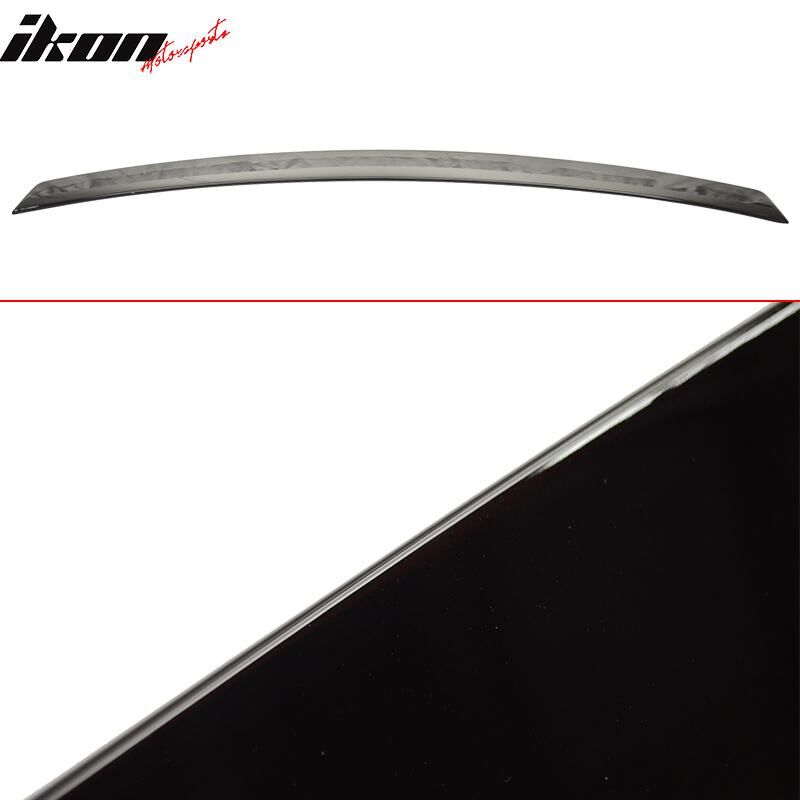 2010-2016 Mercedes Benz E-Class W212 4DR Sedan Trunk + Roof Spoiler/Wing Combo 2PC Black #040