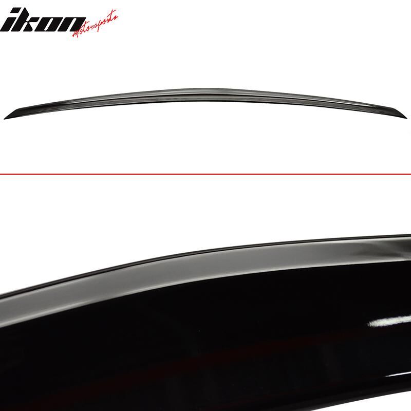 2010-2016 Mercedes Benz E-Class W212 4DR Sedan Trunk + Roof Spoiler/Wing Combo 2PC Black #040