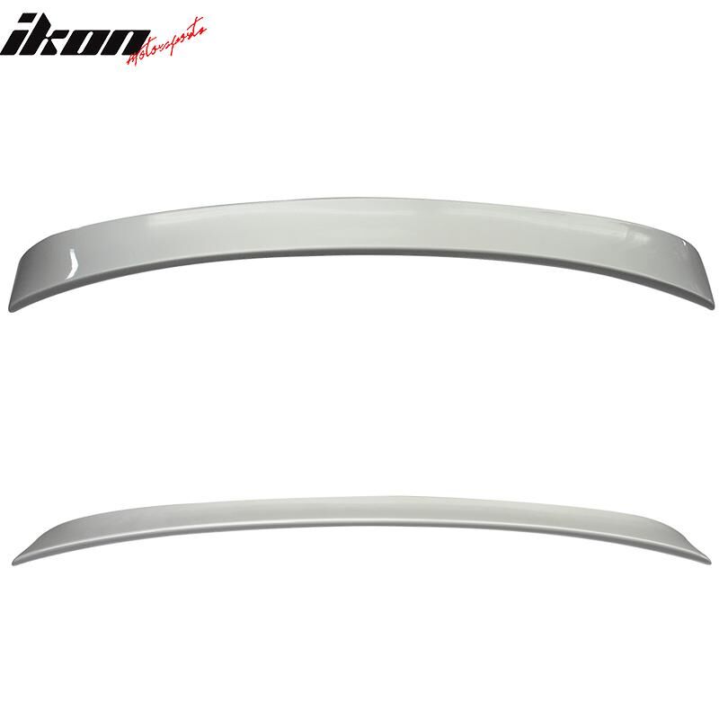 2008-2014 Mercedes Benz C-Class W204 Sedan Trunk + Roof Spoiler/Wing Combo 2PC Iridium Silver Metallic #744