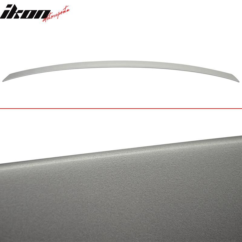 2008-2014 Mercedes Benz C-Class W204 Sedan Trunk + Roof Spoiler/Wing Combo 2PC Iridium Silver Metallic #744
