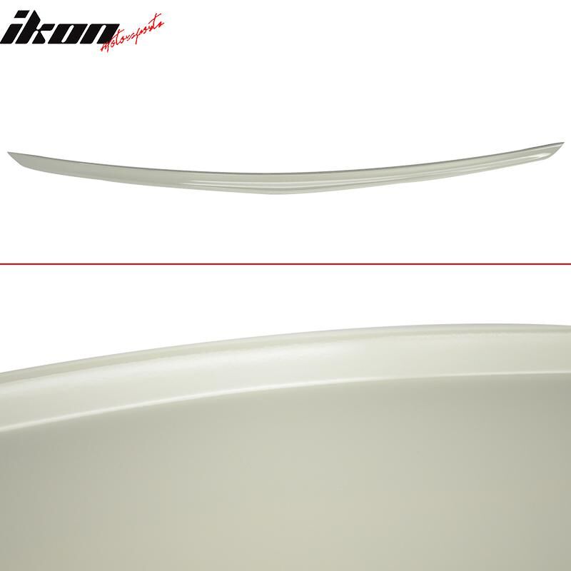 2010-2016 Mercedes Benz E-Class W212 4DR Sedan Trunk + Roof Spoiler/Wing Combo 2PC Cirrus White #650