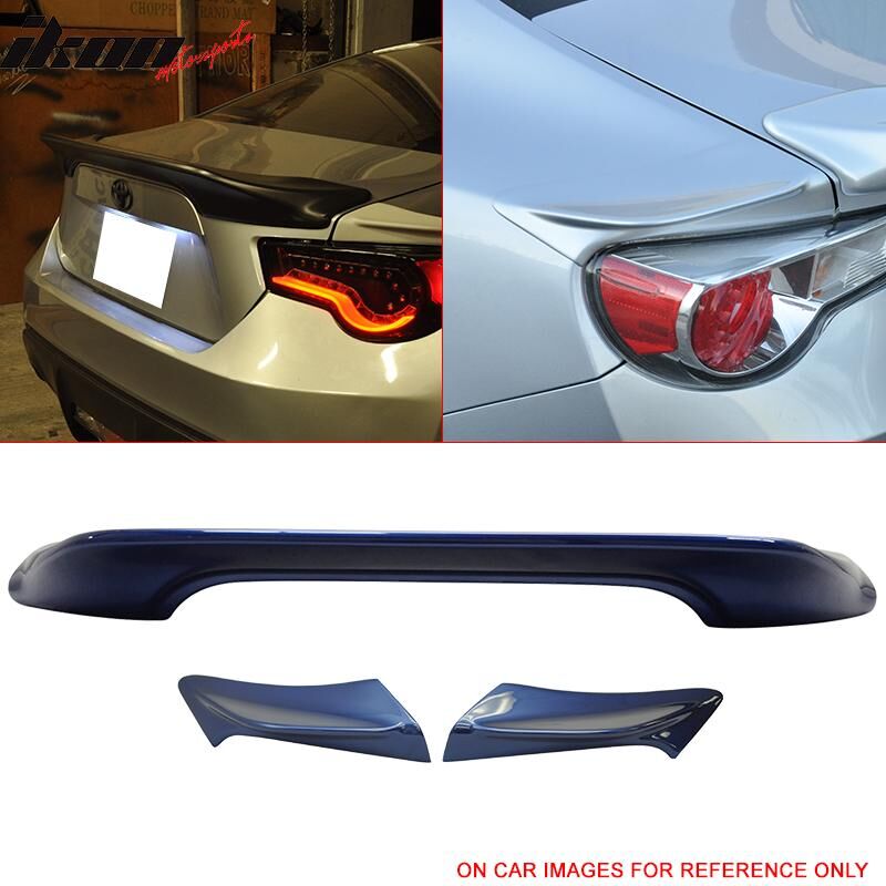2013-2020 Subaru BRZ Trunk Spoiler w/Side Wings Ultramarine Metallic #E8H