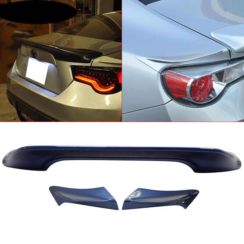 2013-2020 Subaru BRZ Trunk Spoiler w/Side Wings Ultramarine Metallic #E8H - CB-A009243