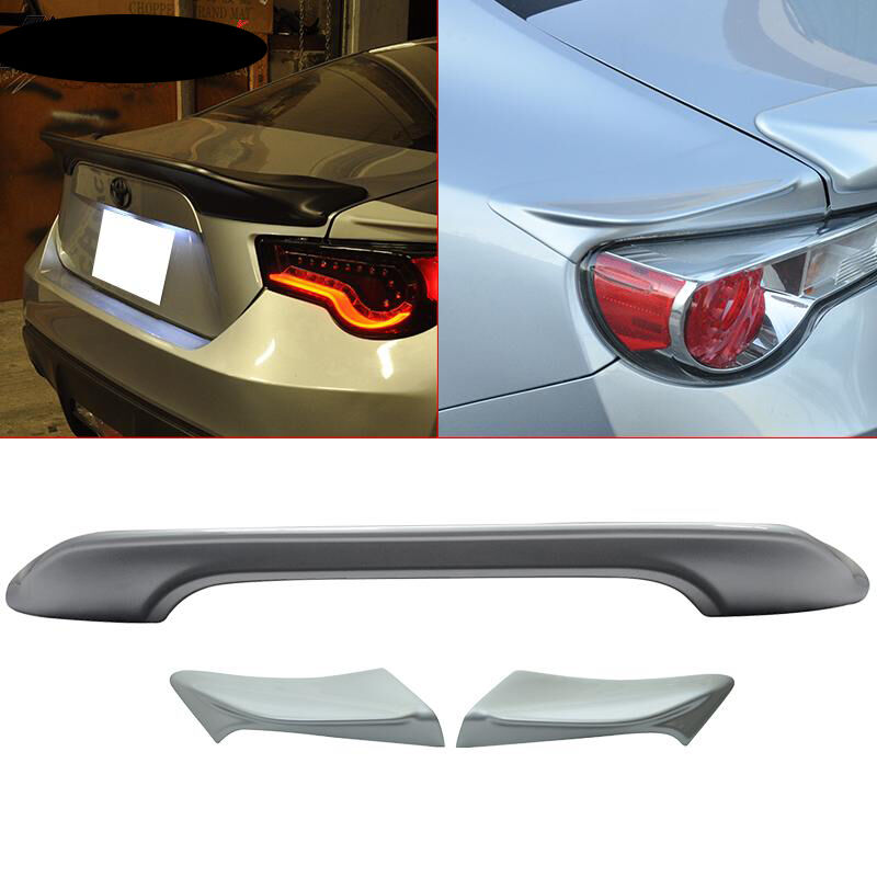 2017-2020 Toyota 86 Trunk Spoiler w/Side Wings Ice Silver #G1U - CB-A009244