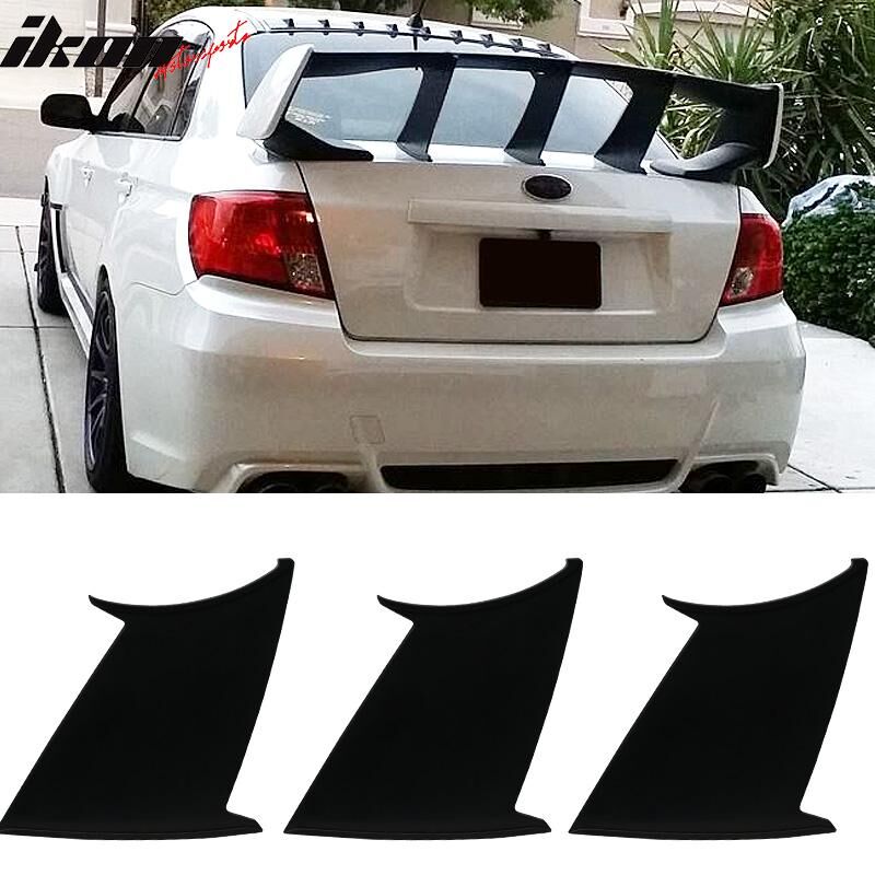 2008-2014 Subaru WRX/STI 4DR Sedan Trunk Spoiler Stabilizer 3PC
