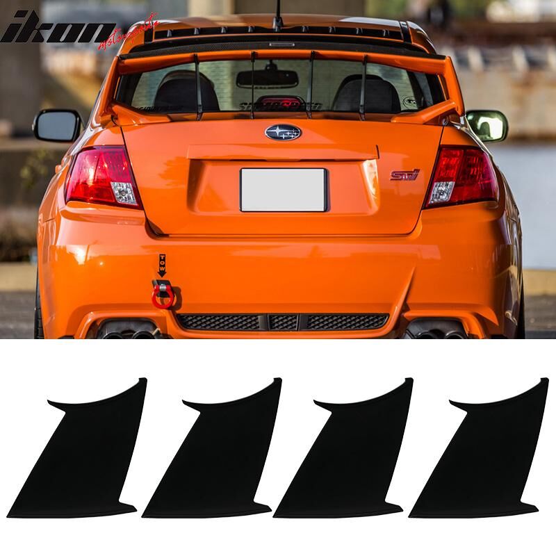 2008-2014 Subaru WRX/STI 4DR Sedan Trunk Spoiler Stabilizer 4PC