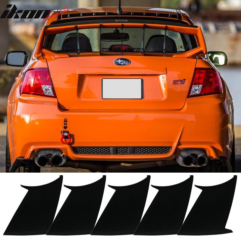 2008-2014 Subaru WRX/STI 4DR Sedan Trunk Spoiler Stabilizer 5PC