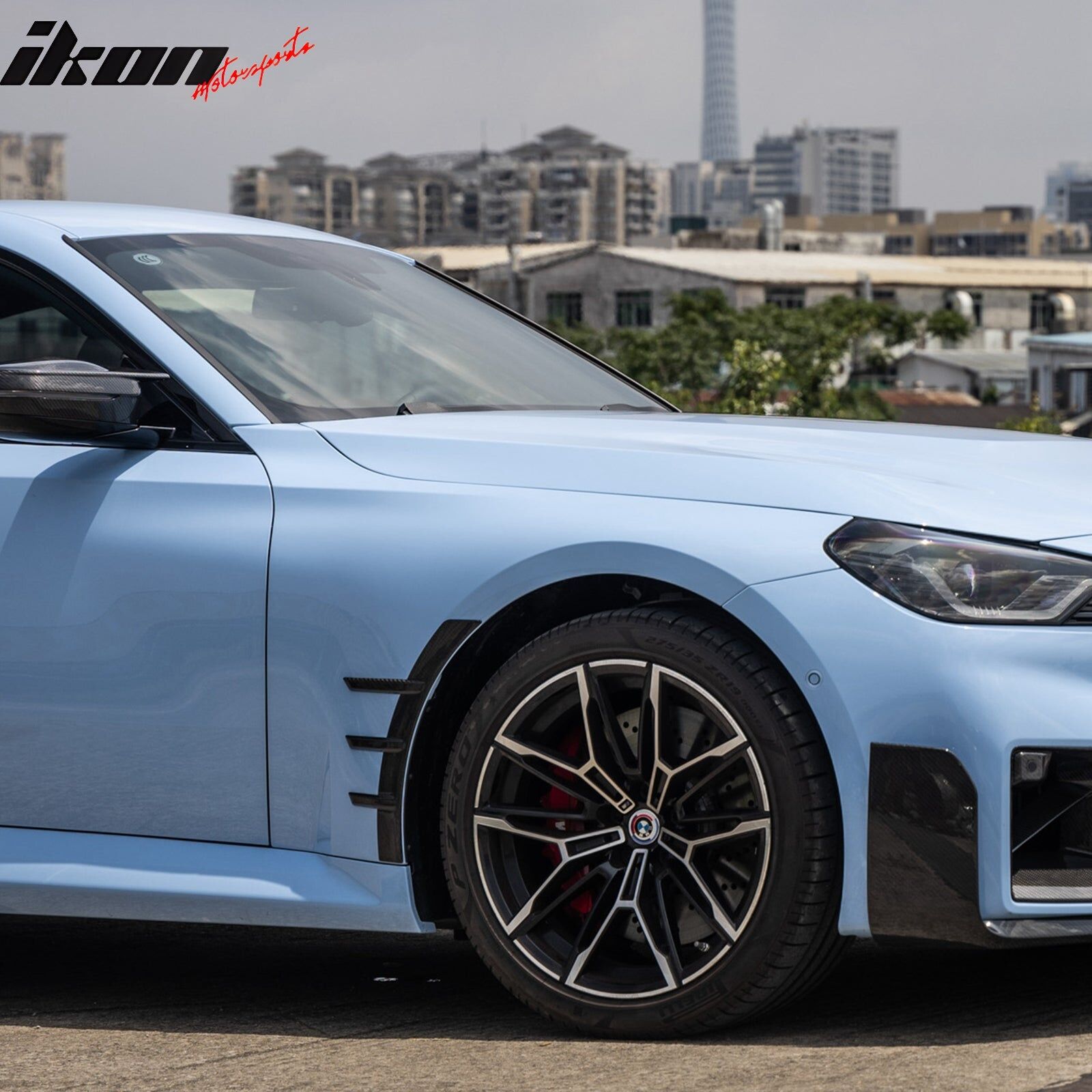 2023-2024 BMW 2-Series M2 G87 M-Performance Style Dry Carbon Fiber Front Side Fender Spats