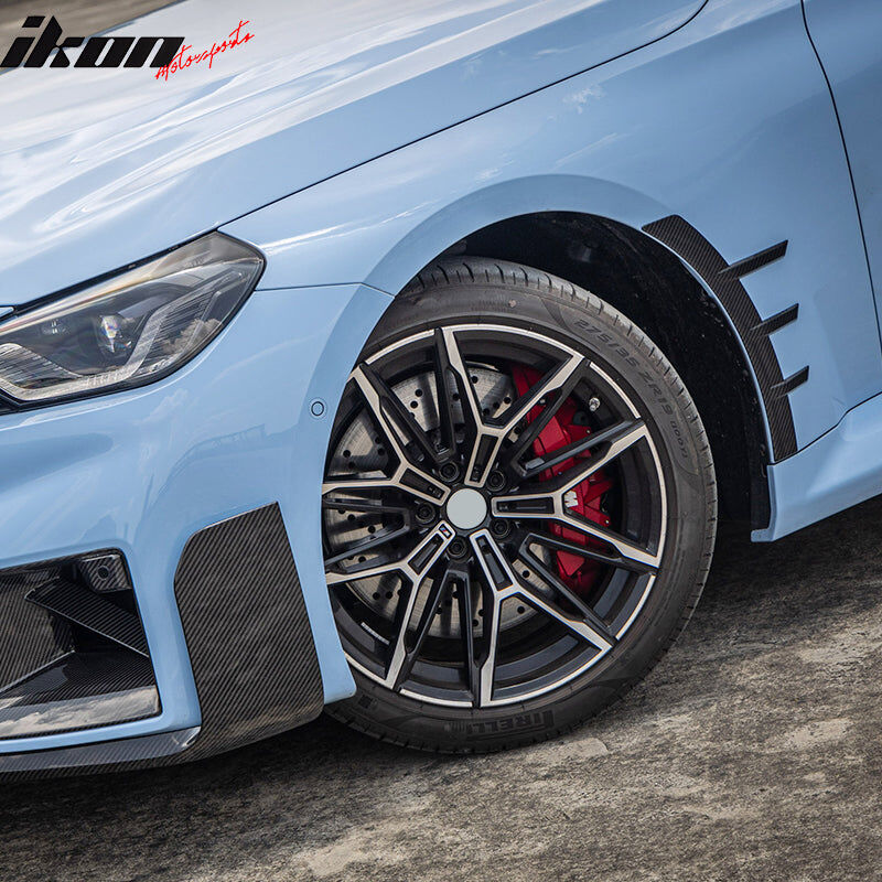 2023-2024 BMW 2-Series M2 G87 M-Performance Style Dry Carbon Fiber Front Side Fender Spats