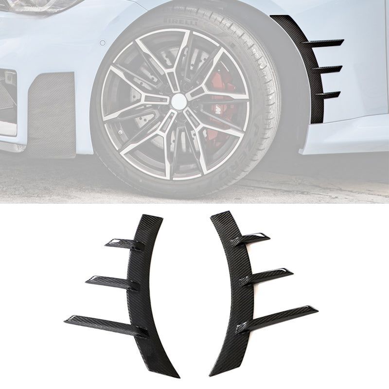 2023-2024 BMW 2-Series M2 G87 M-Performance Style Dry Carbon Fiber Front Side Fender Spats - FV-BG87MP2P-CF
