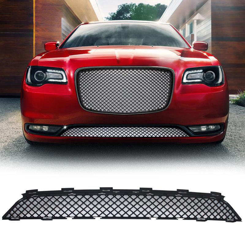 2015-2021 Chrysler 300 Base/C/S B-Style Lower Grille Black - GRZ-300C1516L-BK