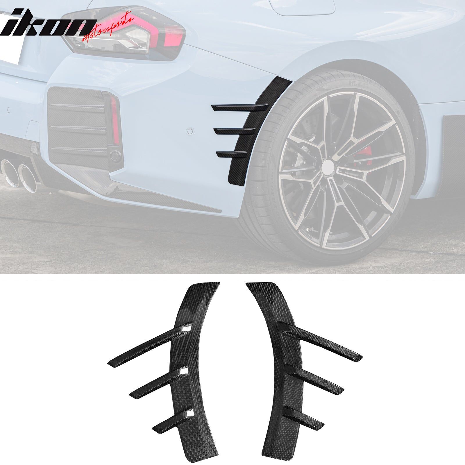 2023-2024 BMW 2-Series M2 G87 M-Performance Style Rear Side Fender Spats