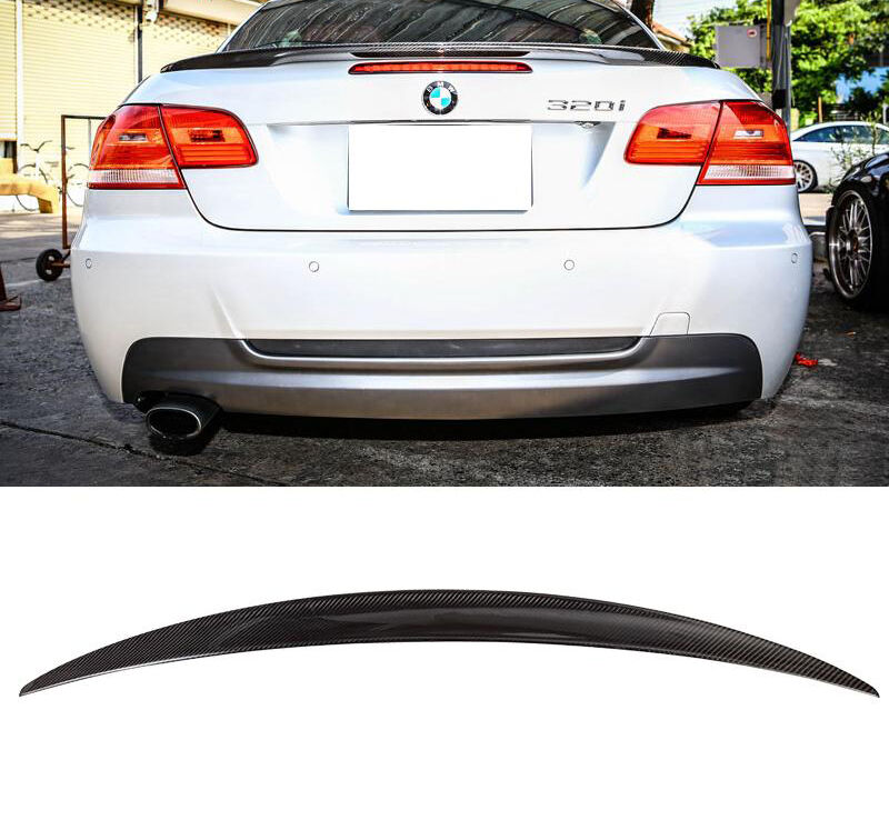 2008-2013 BMW 3-Series E93 Convertible Carbon Fiber Performance Trunk Lip Spoiler/Wing - SP-E93TP-CF
