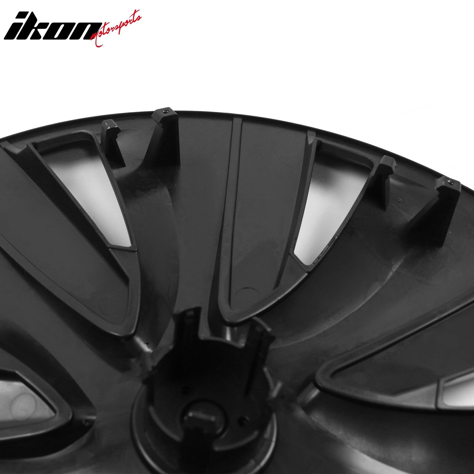 2024-2025 Tesla Model 3 S Style Gunmetal/Gloss Black Hubcab Wheel Covers 18"