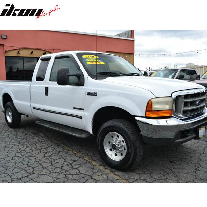 1999-2016 Ford F-250/F-350 Super Duty Extended Cab Acrylic Window Visors 4PC Set