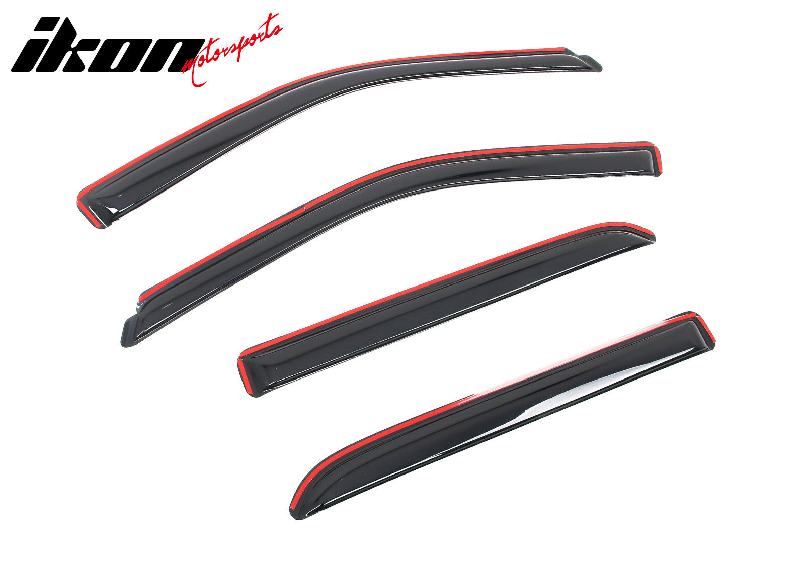 2009-2025 Dodge Ram 1500/2500 Crew Cab Acrylic Smoke Window Visors Vent Guard