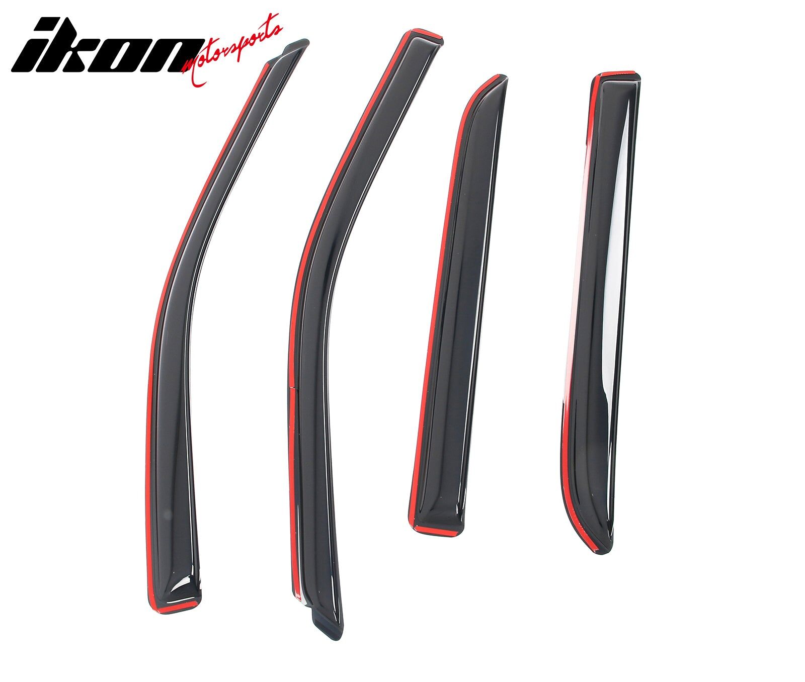 2009-2025 Dodge Ram 1500/2500 Crew Cab Acrylic Smoke Window Visors Vent Guard