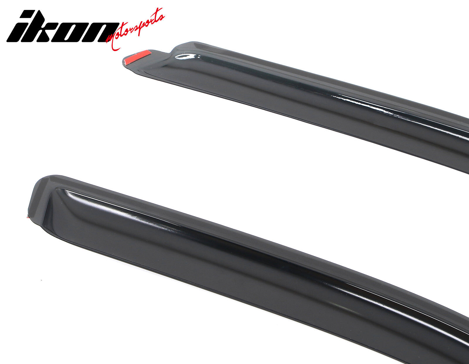 2009-2025 Dodge Ram 1500/2500 Crew Cab Acrylic Smoke Window Visors Vent Guard