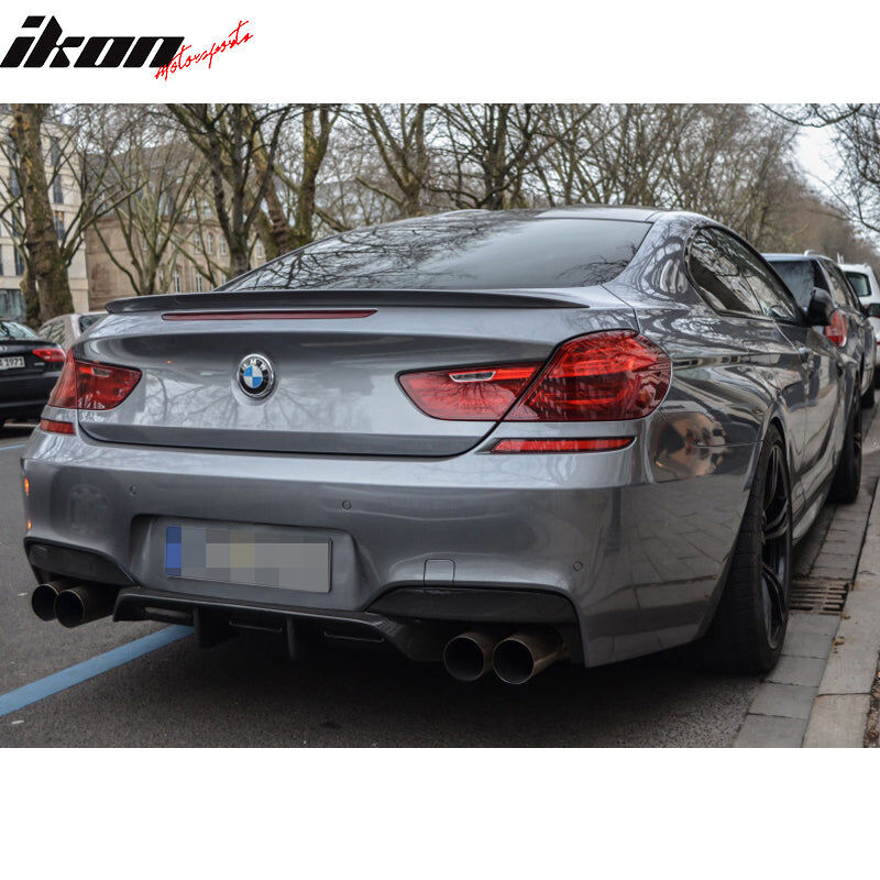 2012-2019 BMW 6-Series/M6 F06/F13 Coupe/Gran Coupe M6-Style ABS-Plastic Rear Spoiler Wing Pre-Painted #B50 Sakhir Orange Metallic