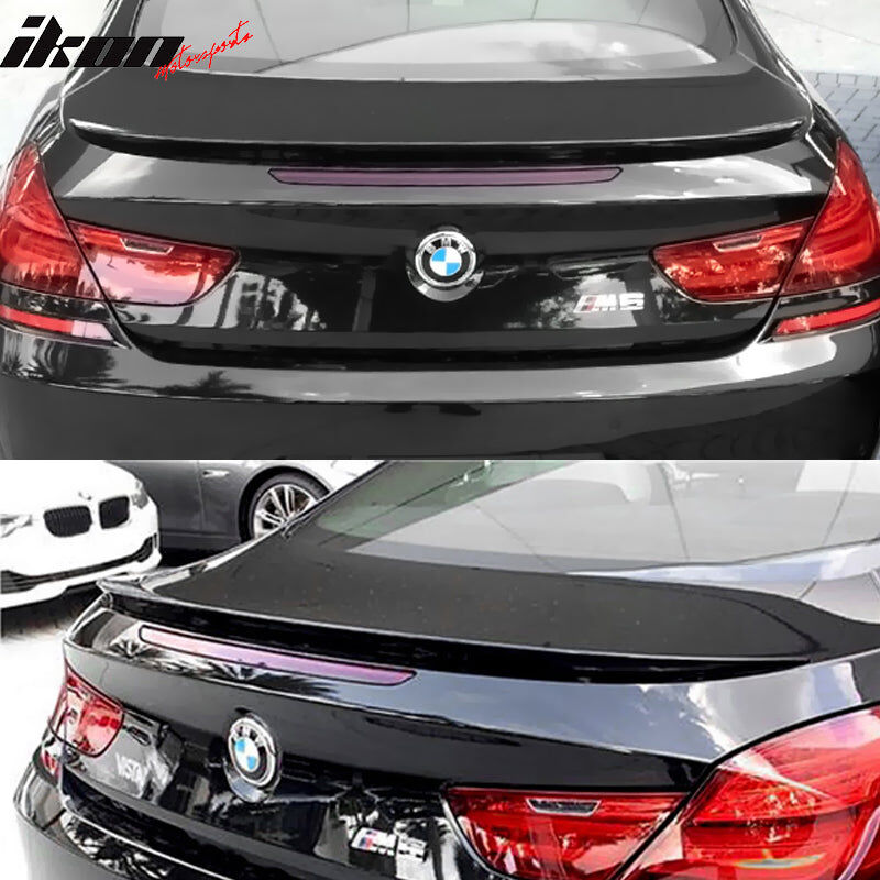 2012-2019 BMW 6-Series/M6 F06/F13 Coupe/Gran Coupe M6-Style ABS-Plastic Rear Spoiler Wing Pre-Painted #B50 Sakhir Orange Metallic