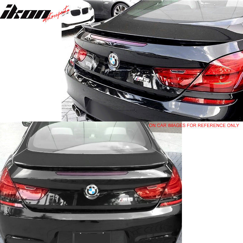 2012-2019 BMW 6-Series/M6 F06/F13 Coupe/Gran Coupe M6-Style ABS-Plastic Rear Spoiler Wing Pre-Painted #B50 Sakhir Orange Metallic