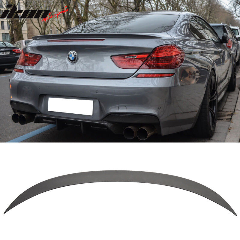 2012-2019 BMW 6-Series/M6 F06/F13 Coupe/Gran Coupe M6-Style ABS-Plastic Rear Spoiler Wing Pre-Painted #B50 Sakhir Orange Metallic