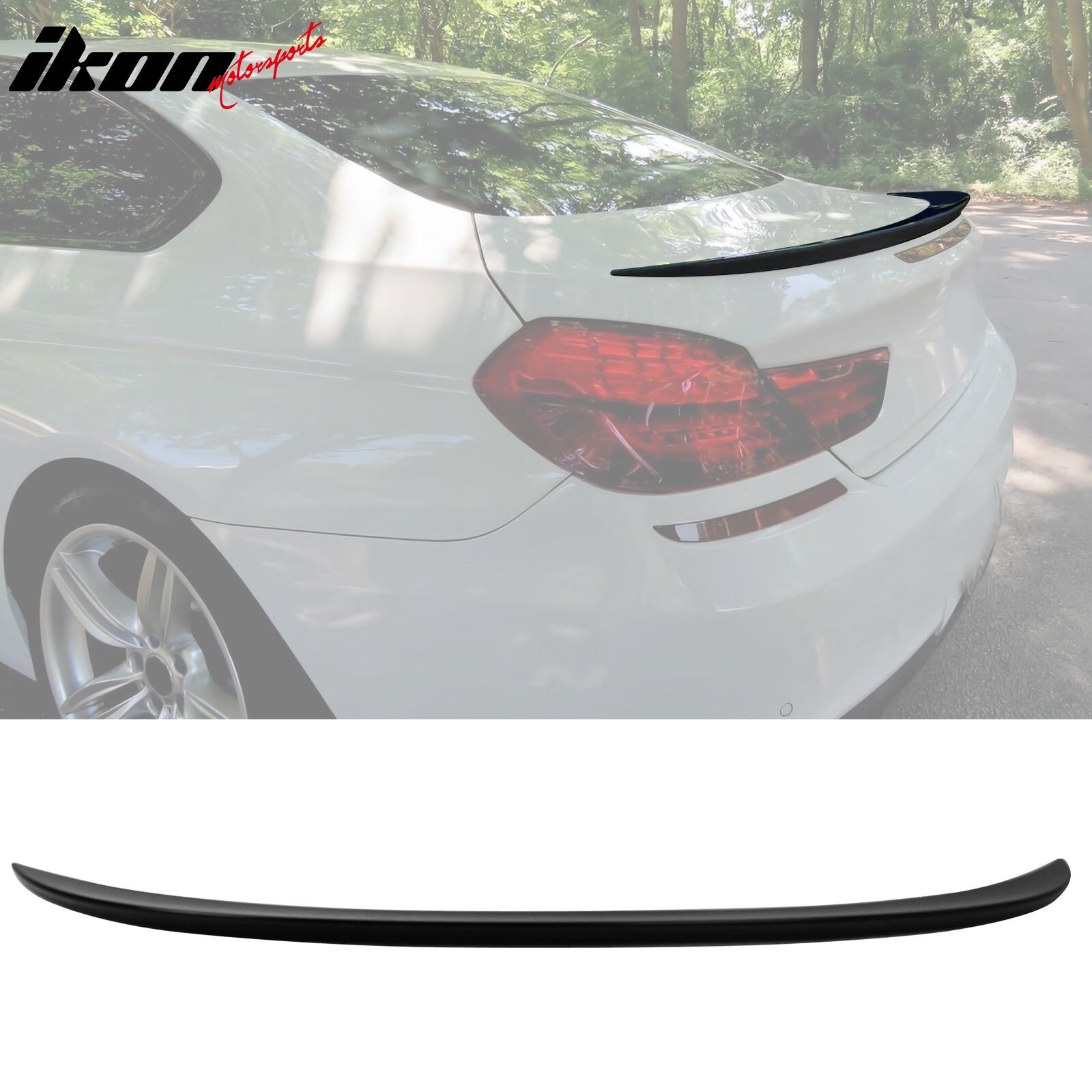 2012-2019 BMW 6-Series/M6 F06/F13 Coupe/Gran Coupe M6-Style ABS-Plastic Rear Spoiler Wing Pre-Painted #B50 Sakhir Orange Metallic