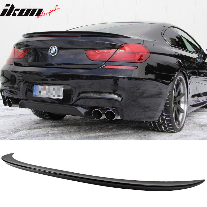 2012-2019 BMW 6-Series/M6 F06/F13 Coupe/Gran Coupe M6-Style ABS-Plastic Rear Spoiler Wing Pre-Painted #B50 Sakhir Orange Metallic