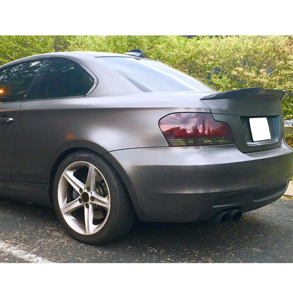 2007-2013 BMW 1-Series E82 Coupe M4-Style ABS-Plastic Rear Spoiler Wing Pre-Painted #416 Carbon Black Metallic