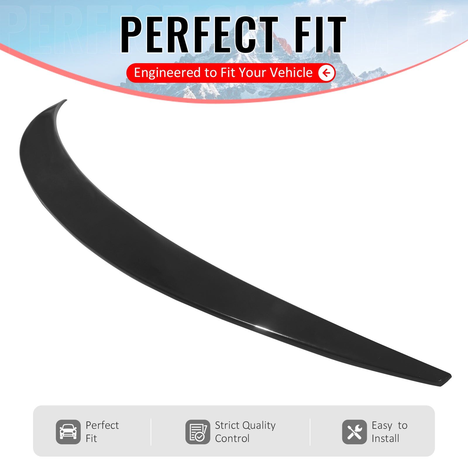 2008-2013 BMW 1-Series E82 Coupe Performance ABS-Plastic Rear Spoiler Wing