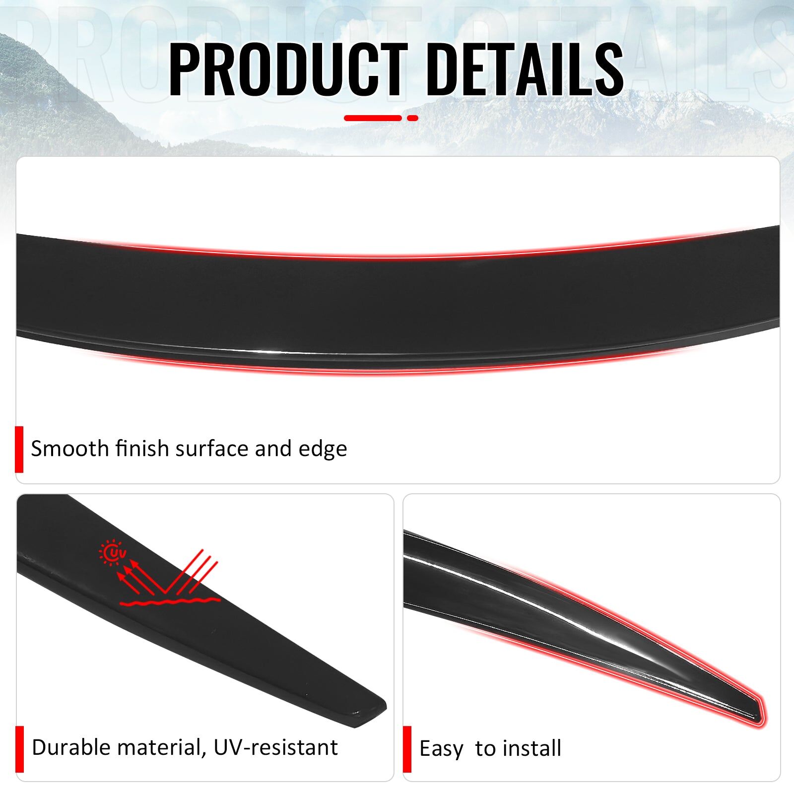 2008-2013 BMW 1-Series E82 Coupe Performance ABS-Plastic Rear Spoiler Wing