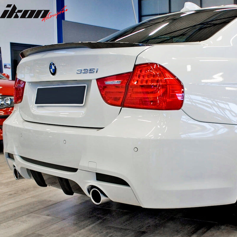 2006-2011 BMW 3-Series Base/M3 E90 4DR Sedan Performance Carbon Fiber Rear Spoiler Wing